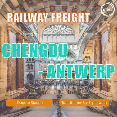Railway Freight From Chengdu To Antwerp, Belgium